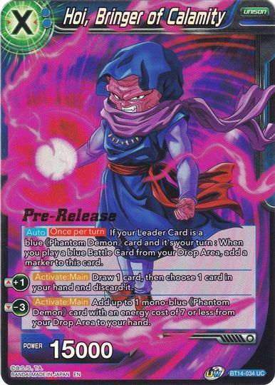 Hoi, Bringer of Calamity (BT14-034) [Cross Spirits Prerelease Promos] | Rock City Comics