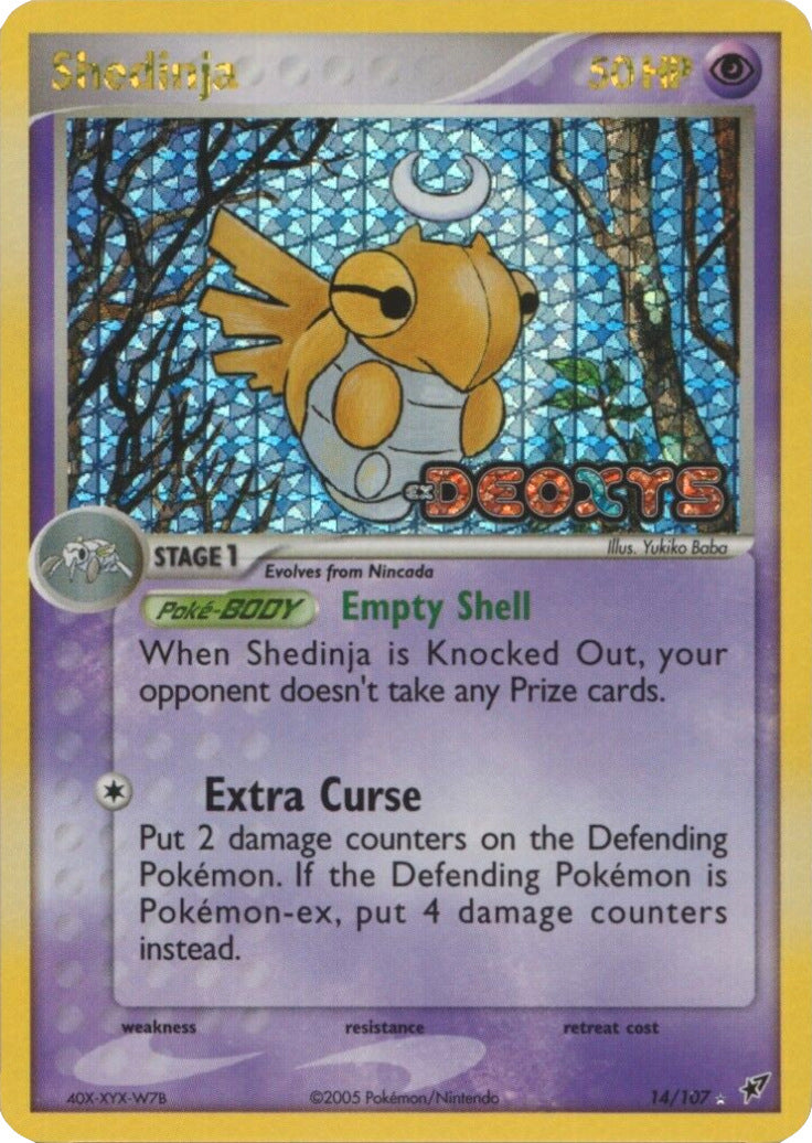 Shedinja (14/107) (Stamped) [EX: Deoxys] | Rock City Comics