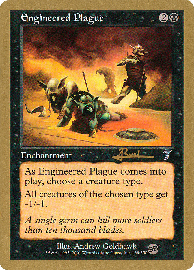 Engineered Plague (Antoine Ruel) (SB) [World Championship Decks 2001] | Rock City Comics