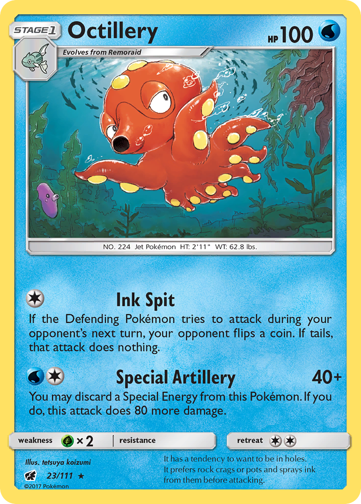 Octillery (23/111) [Sun & Moon: Crimson Invasion] | Rock City Comics