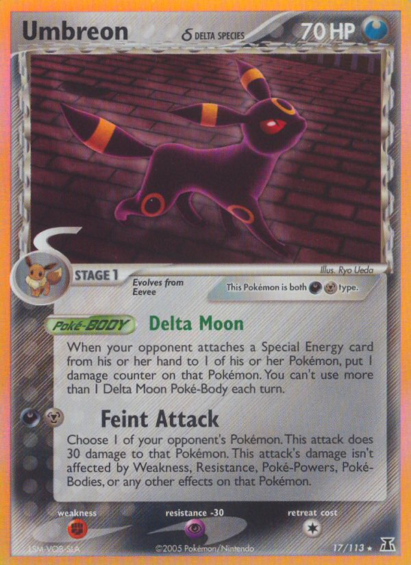 Umbreon (17/113) (Delta Species) [EX: Delta Species] | Rock City Comics