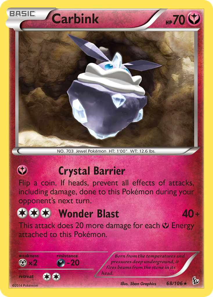 Carbink (68/106) (Theme Deck Exclusive) [XY: Flashfire] | Rock City Comics