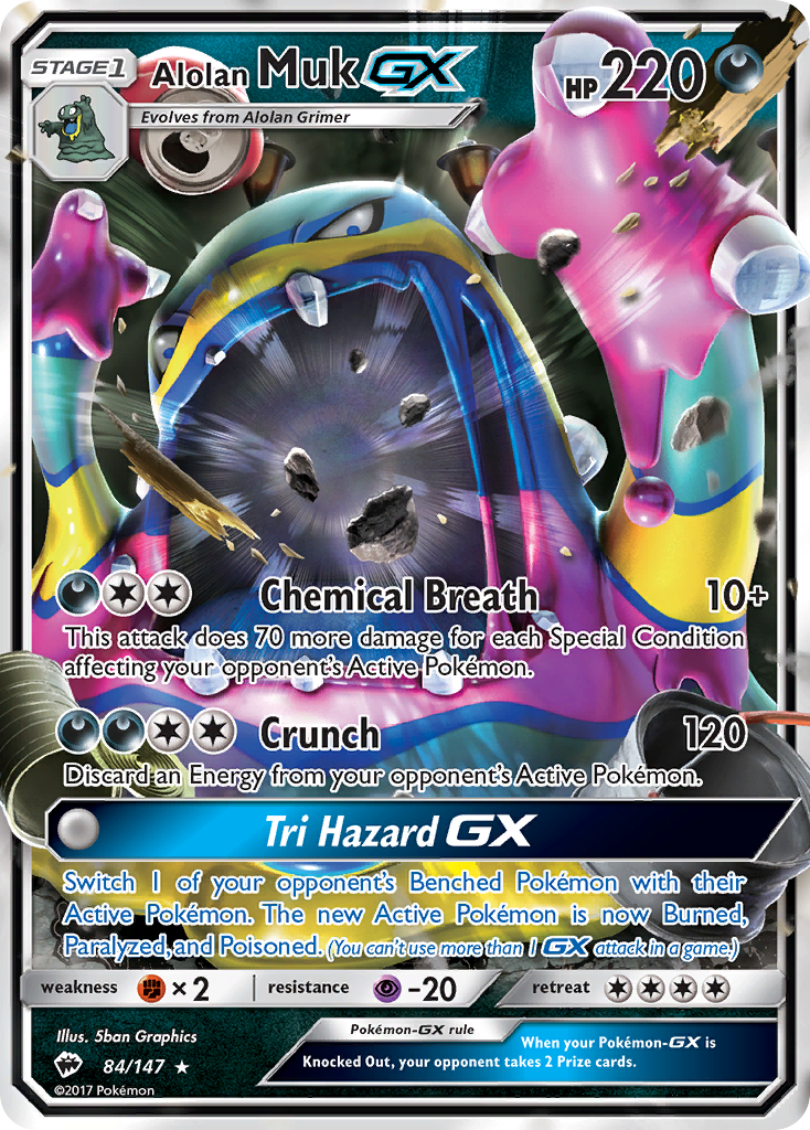 Alolan Muk GX (84/147) [Sun & Moon: Burning Shadows] | Rock City Comics