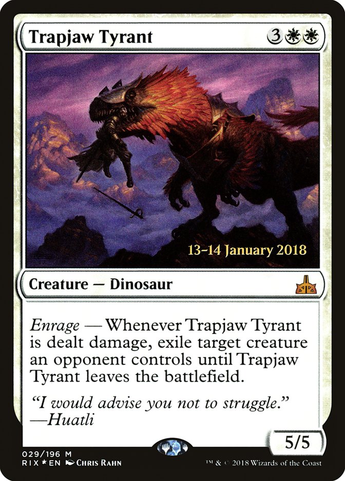 Trapjaw Tyrant [Rivals of Ixalan Prerelease Promos] | Rock City Comics