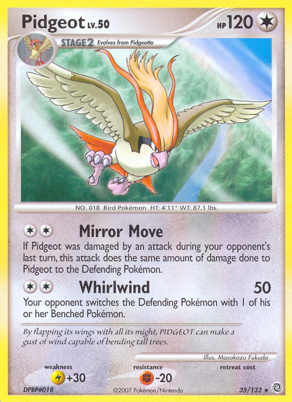 Pidgeot (35/132) [Diamond & Pearl: Secret Wonders] | Rock City Comics