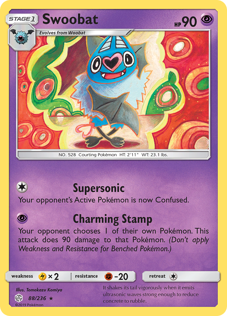 Swoobat (88/236) [Sun & Moon: Cosmic Eclipse] | Rock City Comics