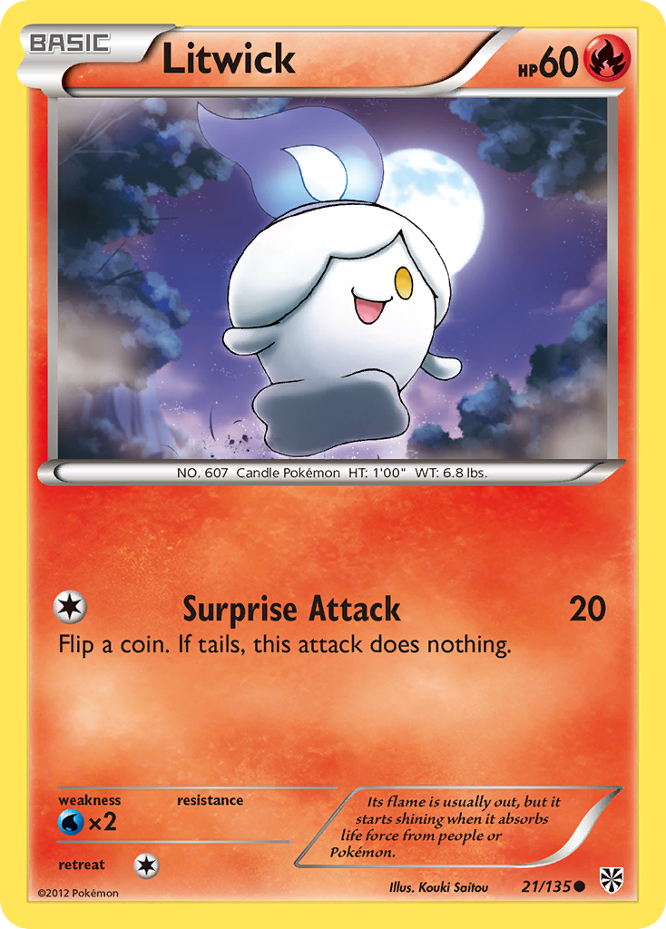 Litwick (21/135) [Black & White: Plasma Storm] | Rock City Comics