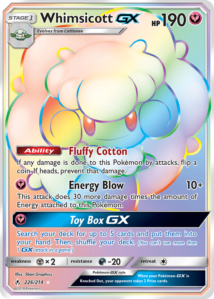 Whimsicott GX (226/214) [Sun & Moon: Unbroken Bonds] | Rock City Comics