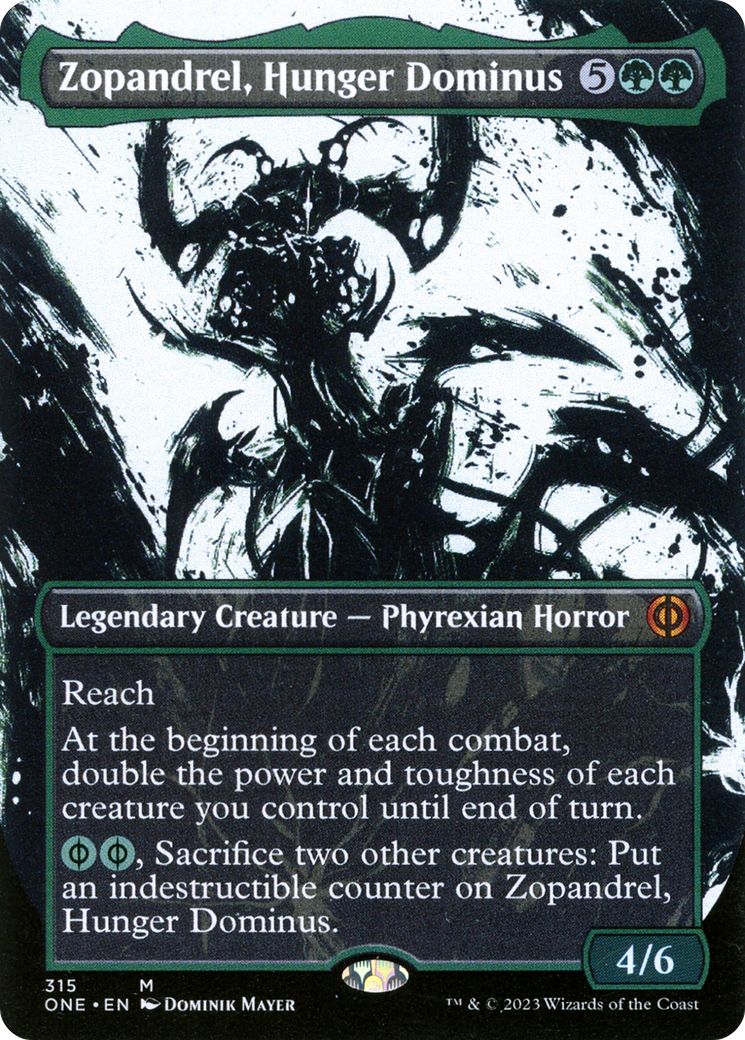 Zopandrel, Hunger Dominus (Borderless Ichor) [Phyrexia: All Will Be One] | Rock City Comics