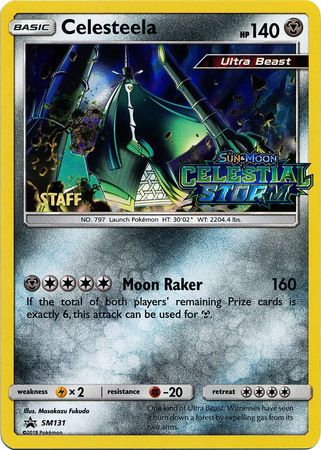 Celesteela (SM131) (Staff Prerelease Promo) [Sun & Moon: Black Star Promos] | Rock City Comics