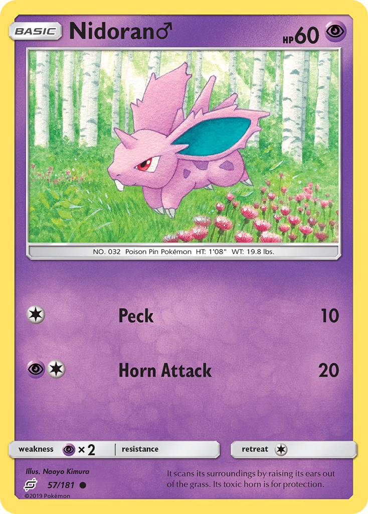 Nidoran (57/181) (Male) [Sun & Moon: Team Up] | Rock City Comics