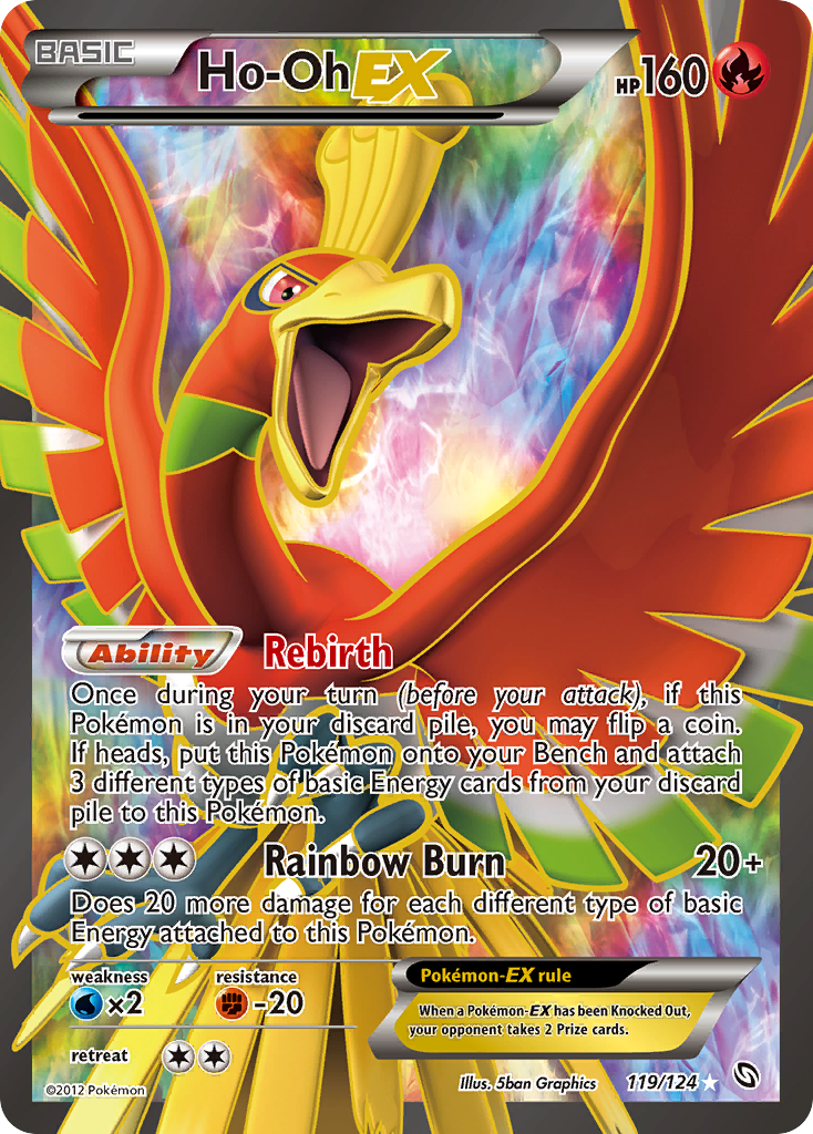 Ho-Oh EX (119/124) [Black & White: Dragons Exalted] | Rock City Comics