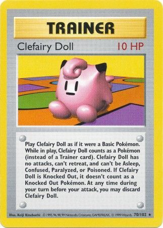 Clefairy Doll (70/102) [Base Set Shadowless Unlimited] | Rock City Comics