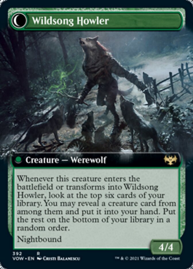 Howlpack Piper // Wildsong Howler (Extended) [Innistrad: Crimson Vow] | Rock City Comics