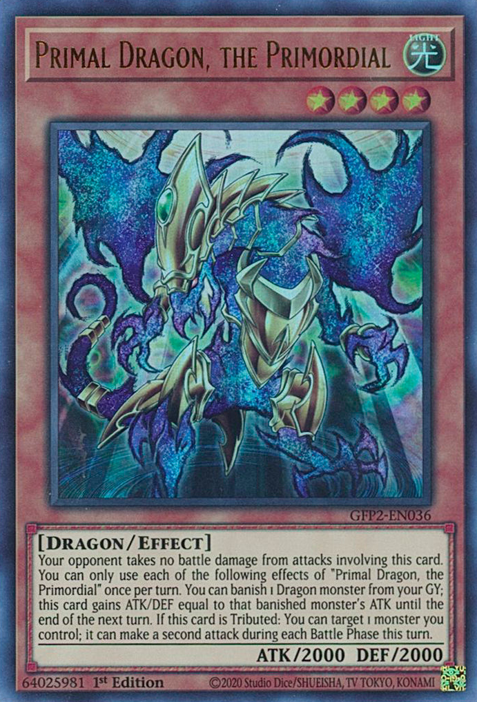 Primal Dragon, the Primordial [GFP2-EN036] Ultra Rare | Rock City Comics