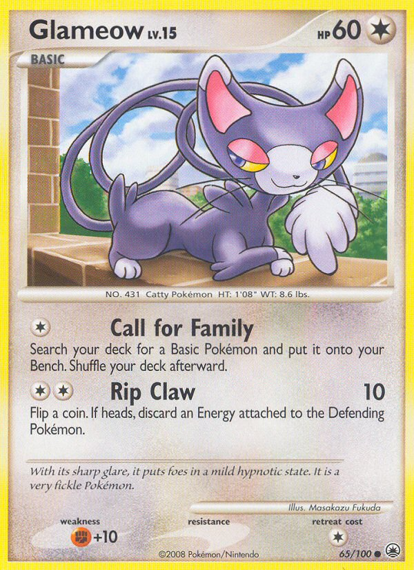 Glameow (65/100) [Diamond & Pearl: Majestic Dawn] | Rock City Comics