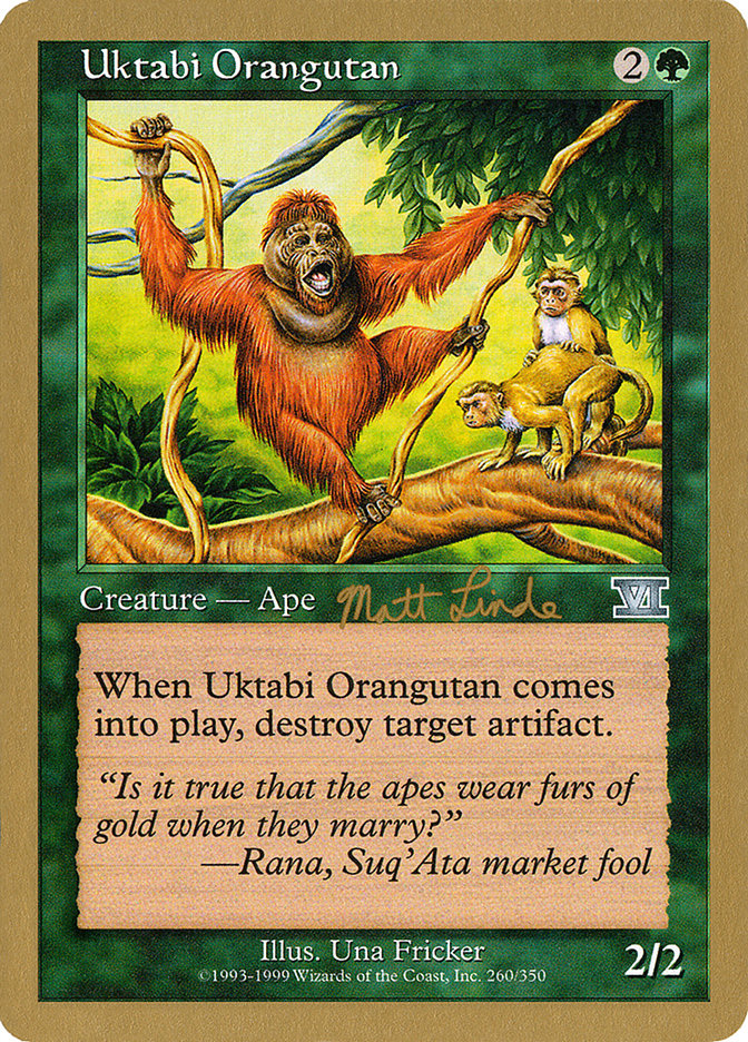 Uktabi Orangutan (Matt Linde) [World Championship Decks 1999] | Rock City Comics