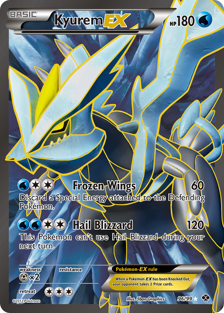 Kyurem EX (96/99) [Black & White: Next Destinies] | Rock City Comics