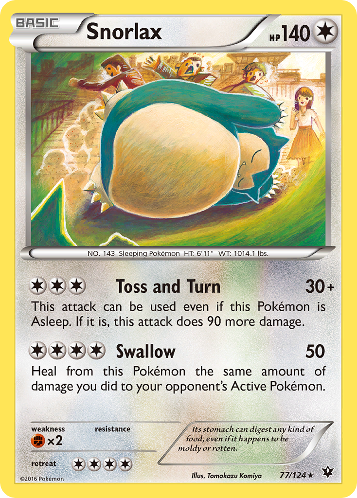 Snorlax (77/124) [XY: Fates Collide] | Rock City Comics