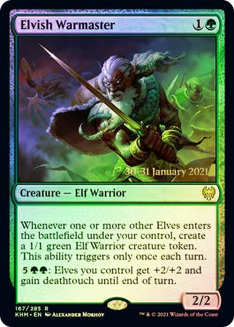 Elvish Warmaster [Kaldheim Prerelease Promos] | Rock City Comics