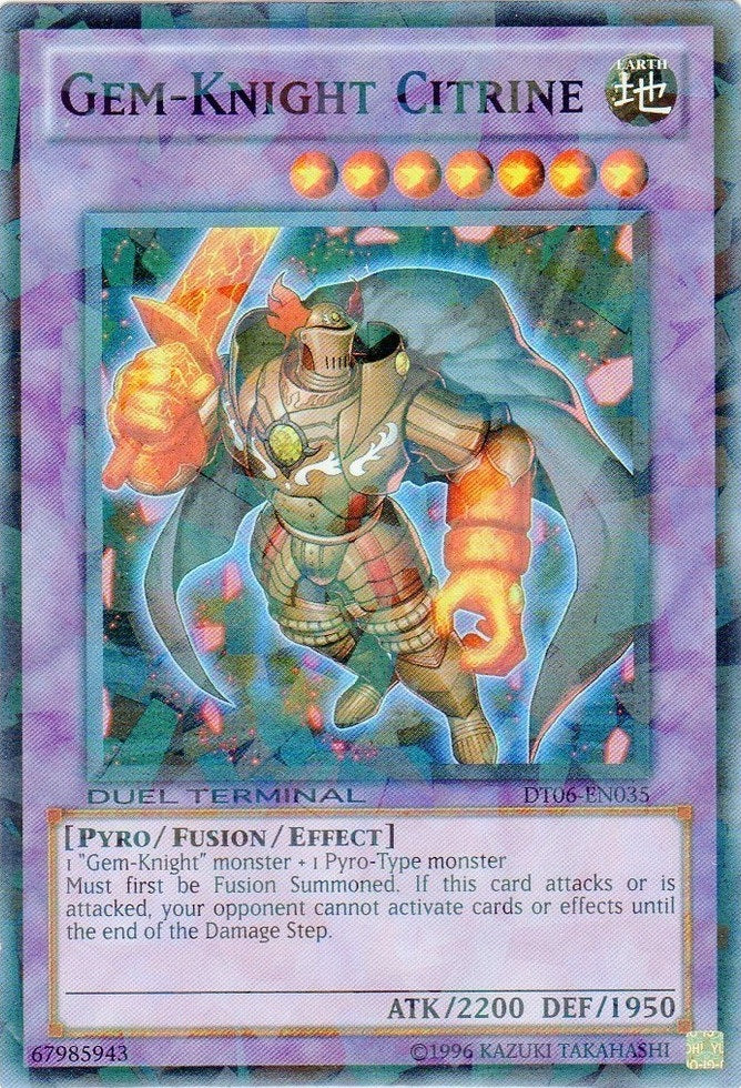 Gem-Knight Citrine [DT06-EN035] Super Rare | Rock City Comics