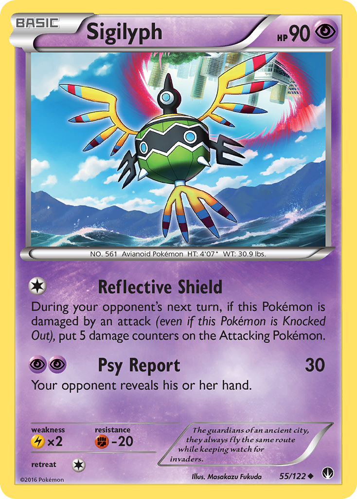 Sigilyph (55/122) [XY: BREAKpoint] | Rock City Comics