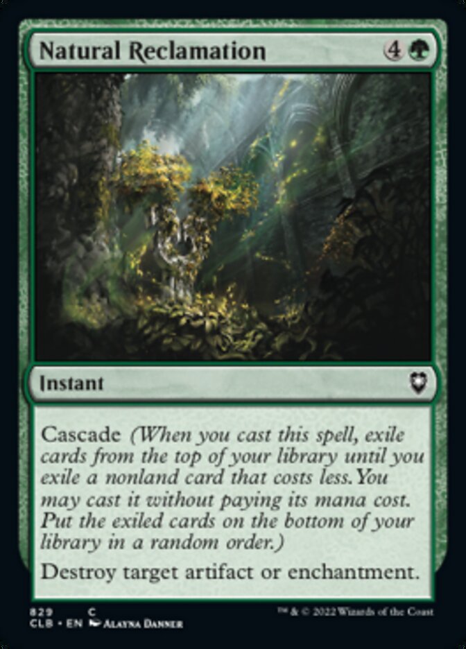 Natural Reclamation [Commander Legends: Battle for Baldur's Gate] | Rock City Comics