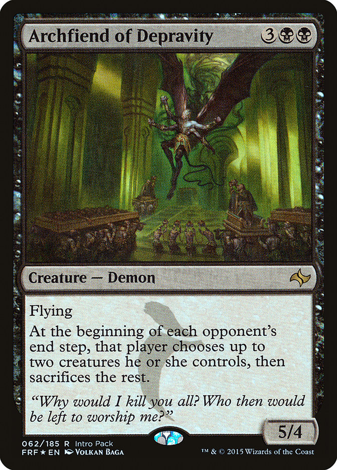 Archfiend of Depravity (Intro Pack) [Fate Reforged Promos] | Rock City Comics