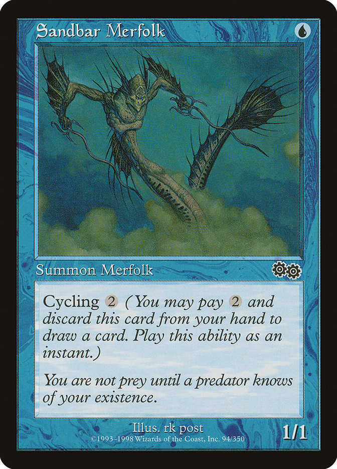 Sandbar Merfolk [Urza's Saga] | Rock City Comics