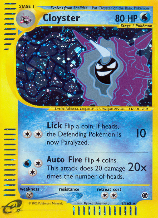 Cloyster (8/165) [Expedition: Base Set] | Rock City Comics