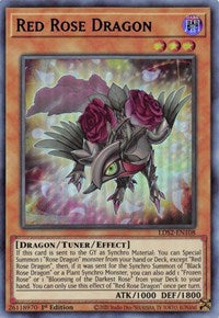 Red Rose Dragon (Blue) [LDS2-EN108] Ultra Rare | Rock City Comics