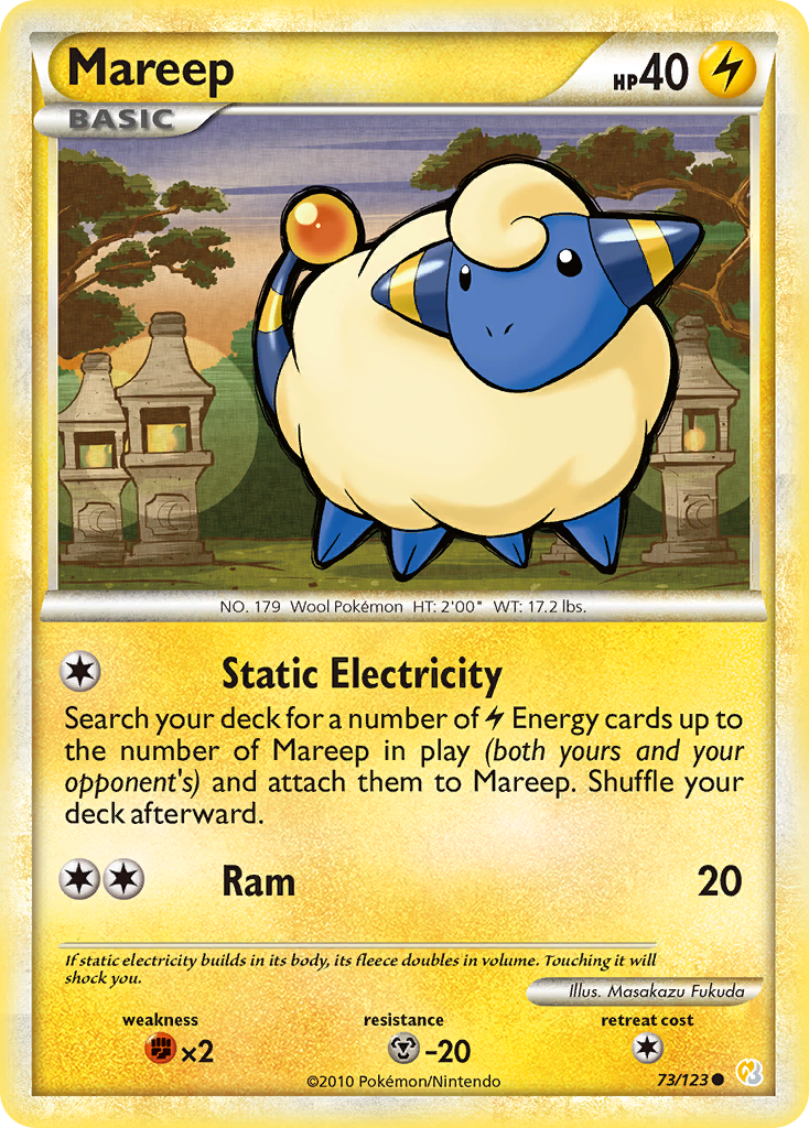 Mareep (73/123) [HeartGold & SoulSilver: Base Set] | Rock City Comics