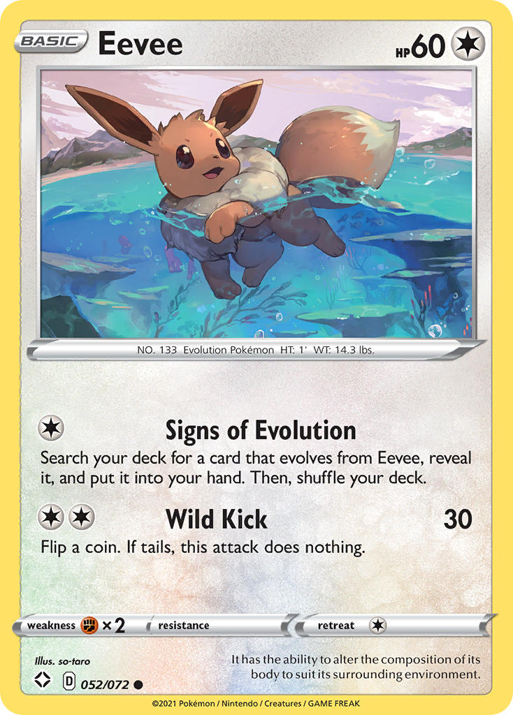 Eevee (052/072) [Sword & Shield: Shining Fates] | Rock City Comics