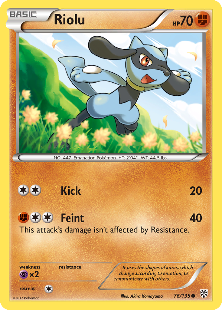 Riolu (76/135) [Black & White: Plasma Storm] | Rock City Comics