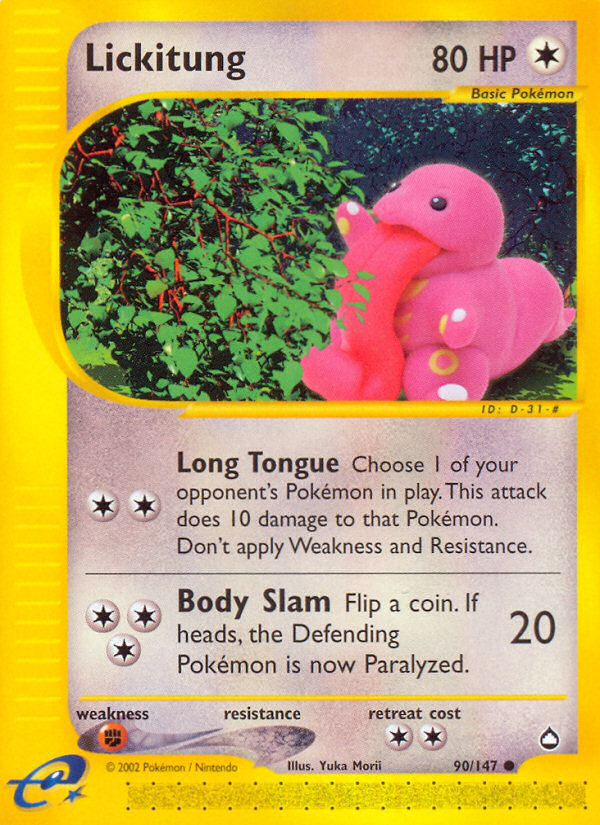 Lickitung (90/147) [Aquapolis] | Rock City Comics