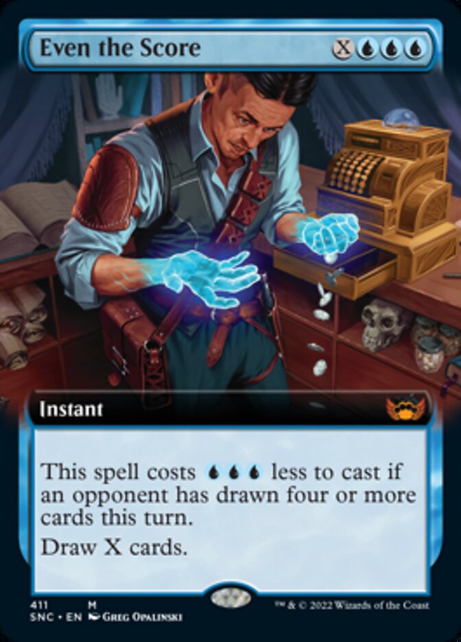 Even the Score (Extended Art) [Streets of New Capenna] | Rock City Comics