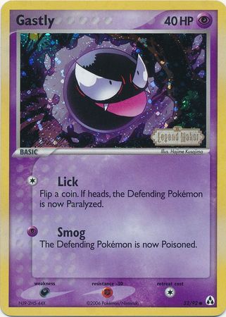 Gastly (52/92) (Stamped) [EX: Legend Maker] | Rock City Comics