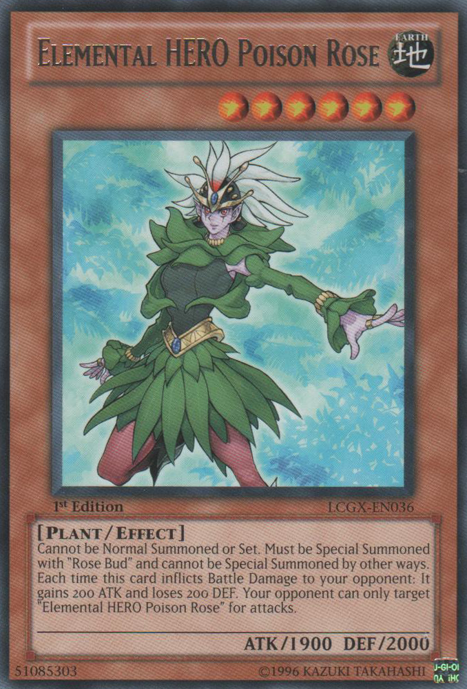 Elemental HERO Poison Rose [LCGX-EN036] Rare | Rock City Comics