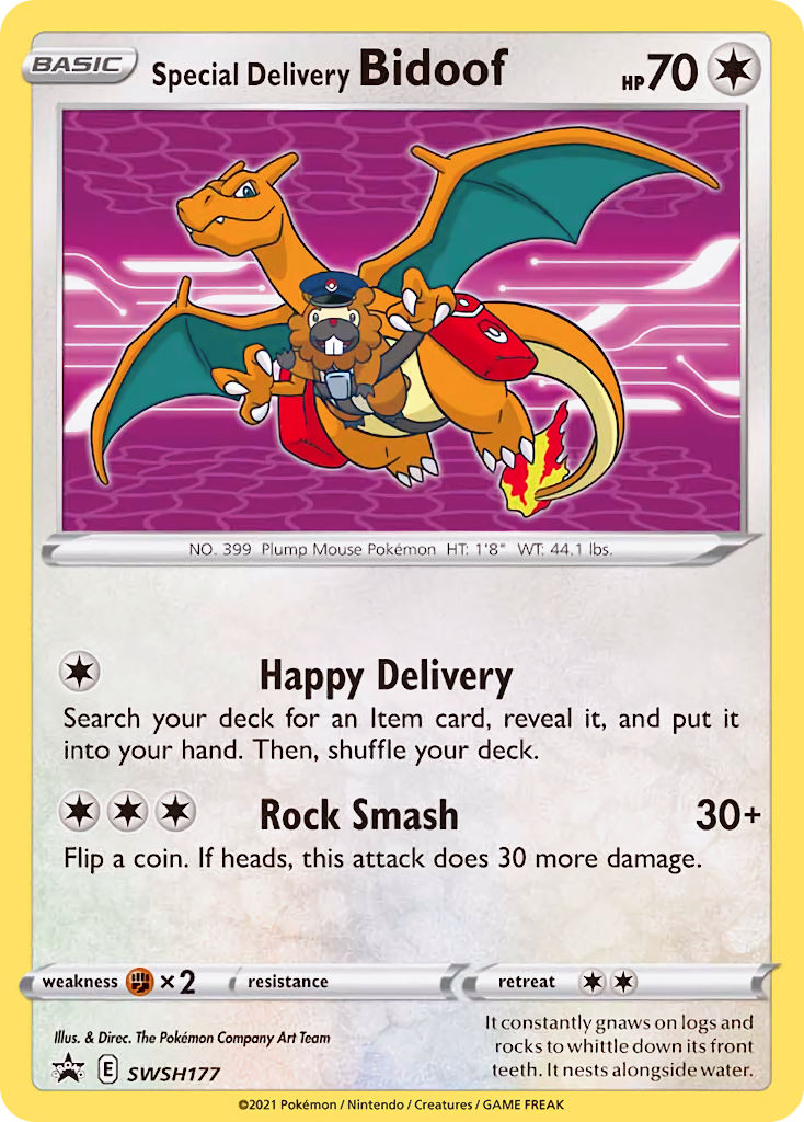 Special Delivery Bidoof (SWSH177) [Sword & Shield: Black Star Promos] | Rock City Comics