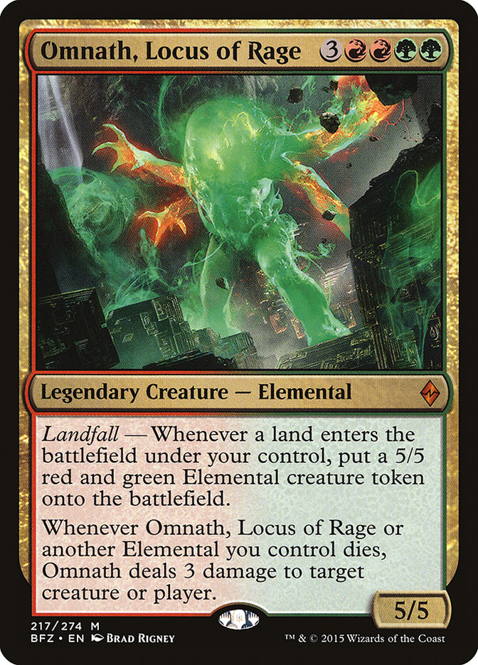 Omnath, Locus of Rage [Battle for Zendikar] | Rock City Comics