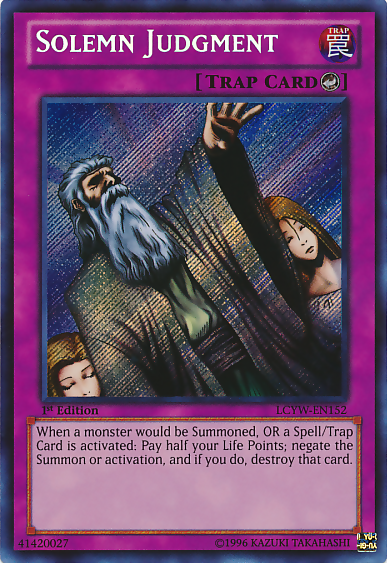 Solemn Judgment [LCYW-EN152] Secret Rare | Rock City Comics