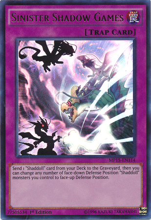 Sinister Shadow Games [MP15-EN114] Ultra Rare | Rock City Comics