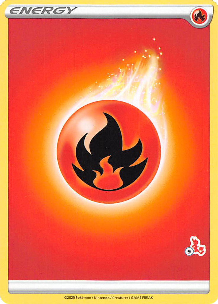 Fire Energy (Cinderace Stamp #9) [Battle Academy 2022] | Rock City Comics