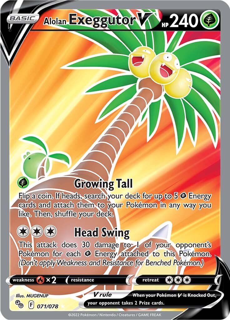 Alolan Exeggutor V (071/078) [Pokémon GO] | Rock City Comics