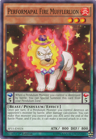 Performapal Fire Mufflerlion [SP15-EN024] Common | Rock City Comics