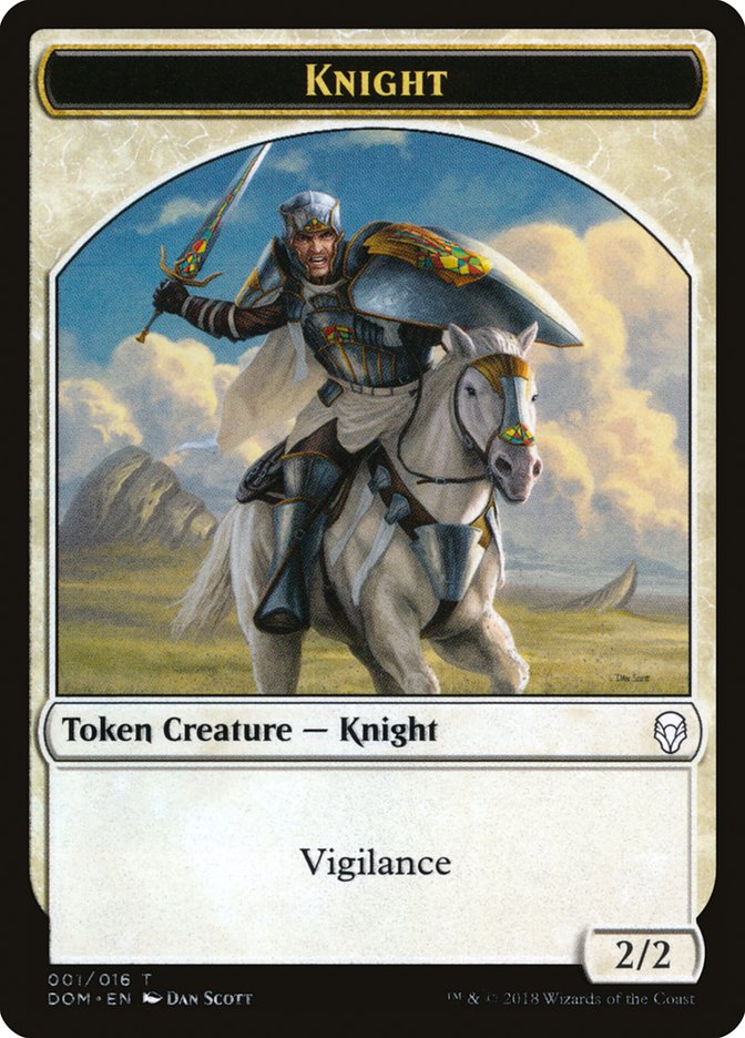 Knight (001/016) [Dominaria Tokens] | Rock City Comics