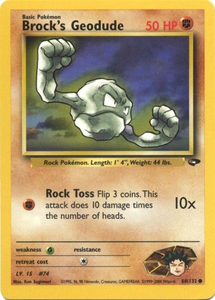 Brock's Geodude (68/132) [Gym Challenge Unlimited] | Rock City Comics