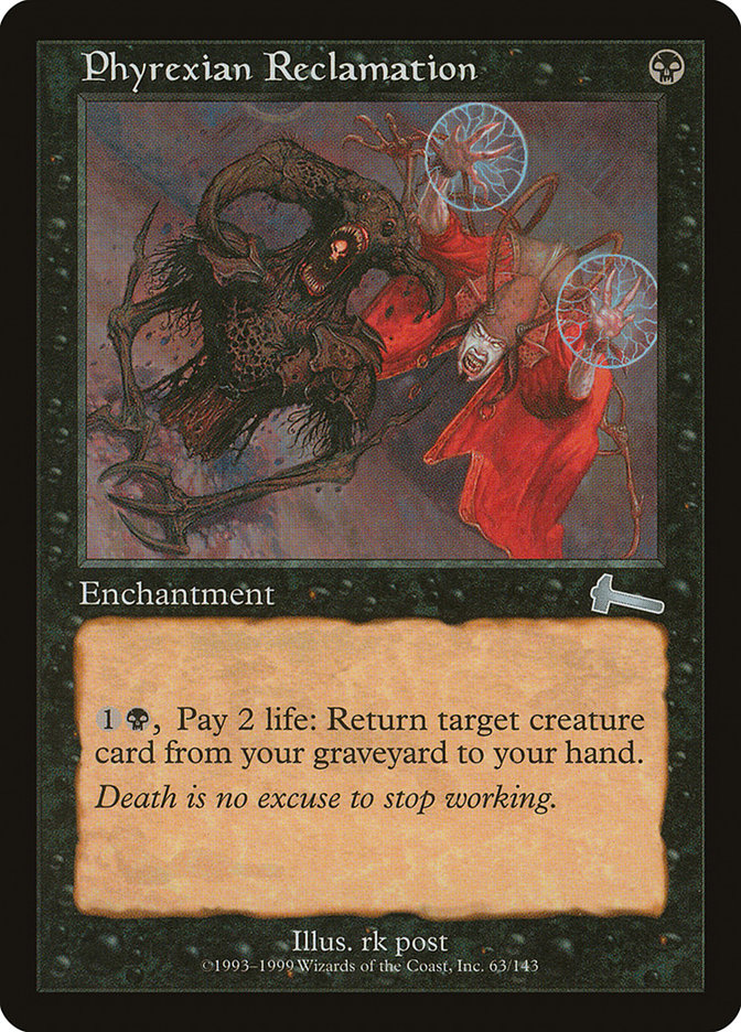 Phyrexian Reclamation [Urza's Legacy] | Rock City Comics