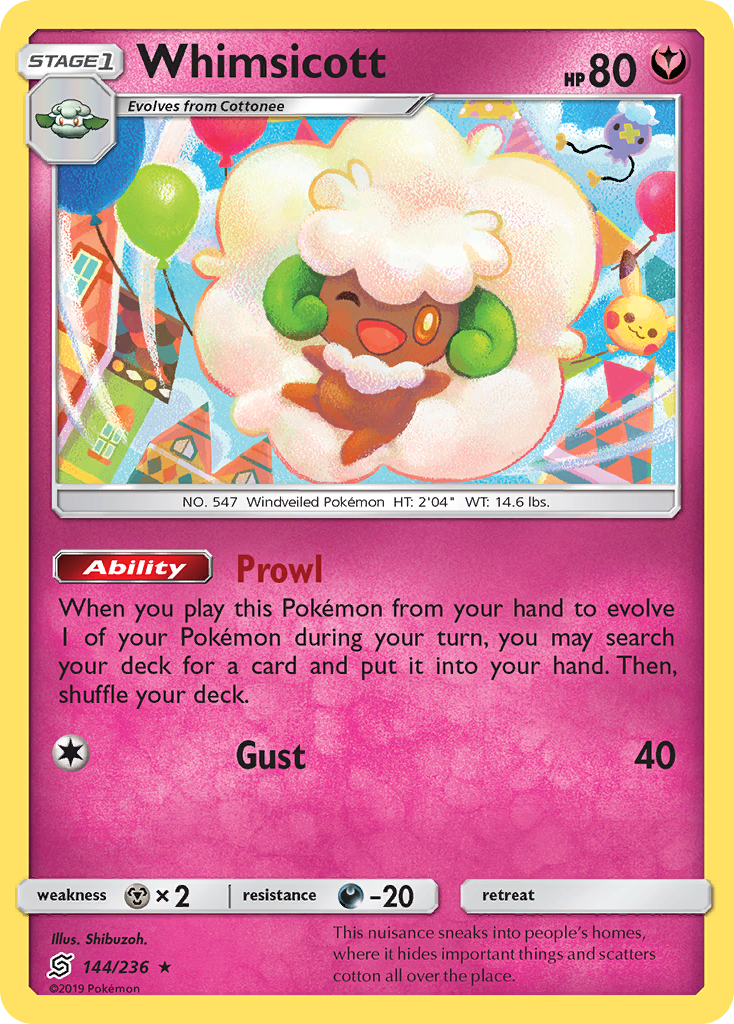 Whimsicott (144/236) [Sun & Moon: Unified Minds] | Rock City Comics