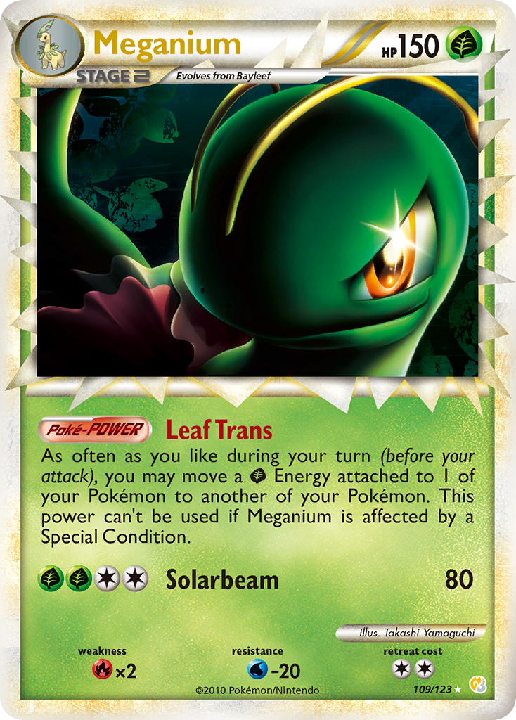 Meganium (109/123) [HeartGold & SoulSilver: Base Set] | Rock City Comics